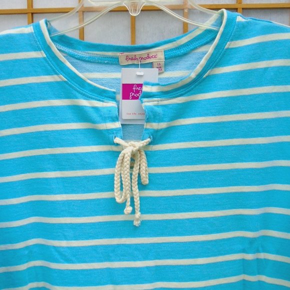 FRESH PRODUCE Weekender Hilton Striped French Terry Sweatshirt - Picture 3 of 5